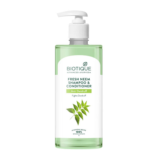 Biotique Fresh Neem Anti Dandruff Shampoo and Conditioner 120 ml
