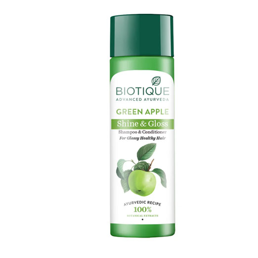 Biotique Green Apple Shine &amp; Gloss Shampoo &amp; Conditioner 180 ml